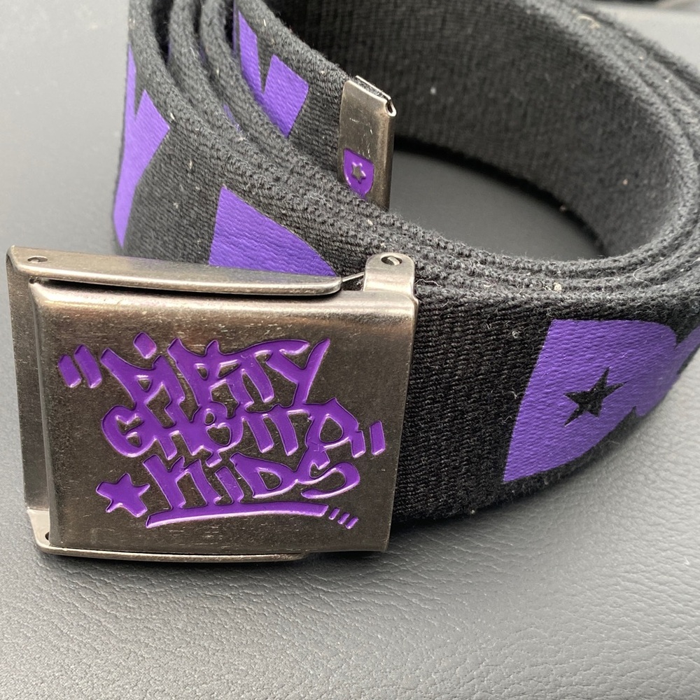 DGK Black and Purple Graphic Belt